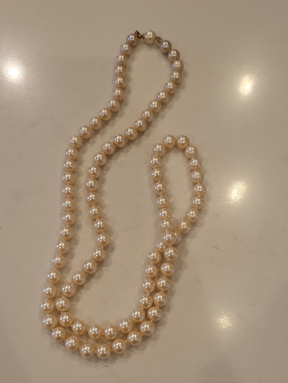 Vintage Faux Pearl Necklace